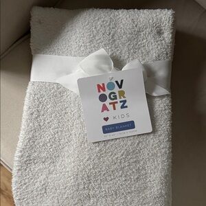 Novogratz Kids Gray/White Baby Blanket